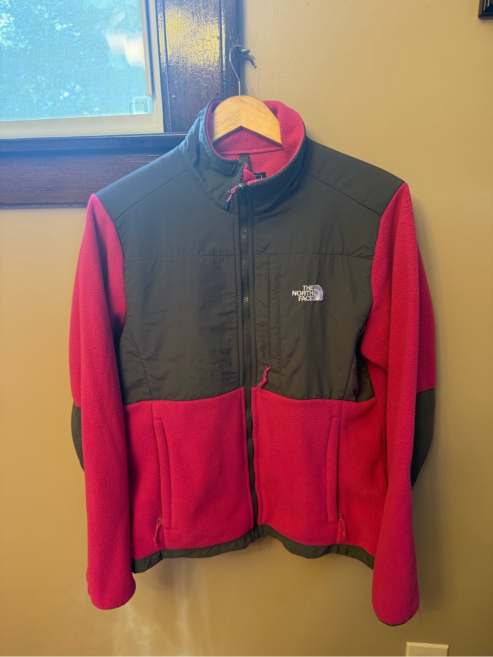 The North Face Hot Pink and Black Fleece Jacket